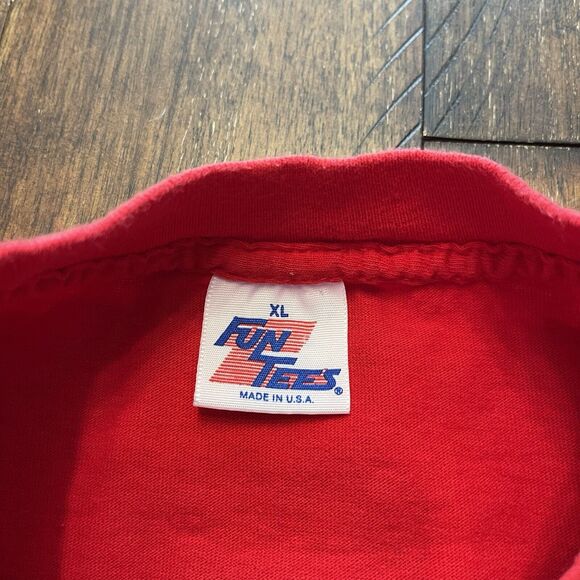 Vtg Naughty and Nice Christmas Shirt Men XL Short Sleeve 90s - Picture 6 of 8